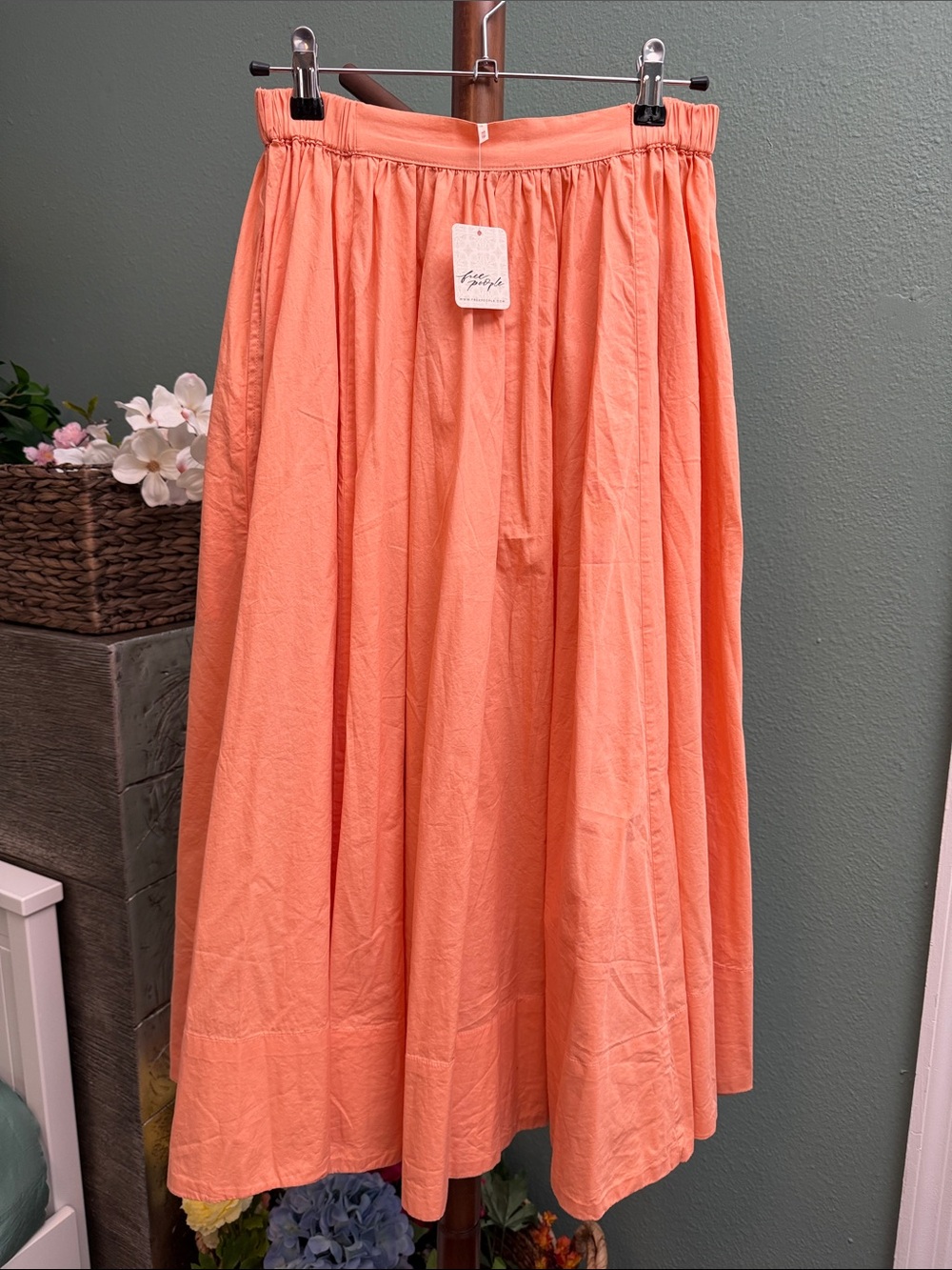 FREE PEOPLE Lowen Midi Skirt
